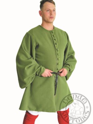 Jacket with a sack sleeve